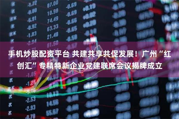 手机炒股配资平台 共建共享共促发展！广州“红创汇”专精特新企业党建联席会议揭牌成立